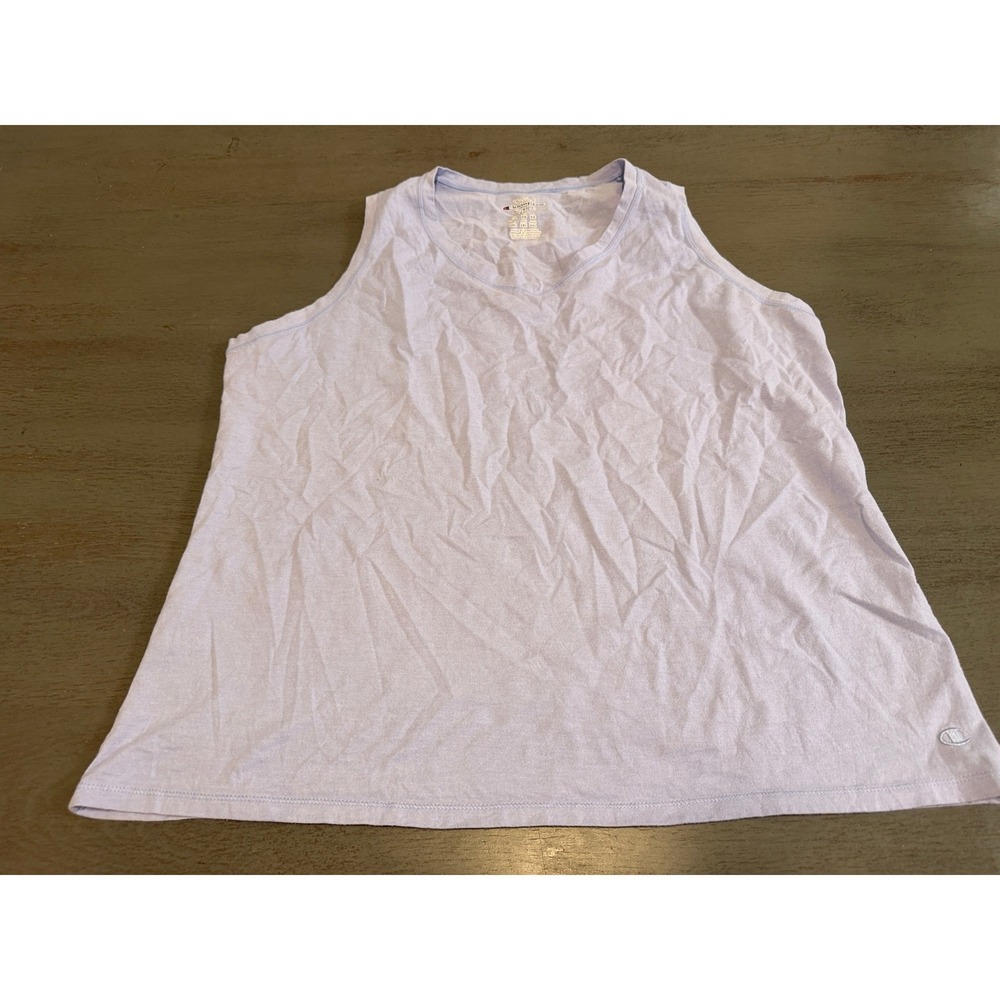 Champion Authentic Womens 2XL Lavender Purple V-Neck Sleeveless Tank Top Shirt